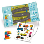 Djeco Sticker Autos – Wiederverwendbare Sticker für Kleinkinder