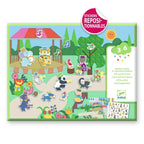 Djeco Sticker Fanfare – Wiederverwendbares Kreativ-Sticker-Set