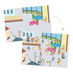 Djeco Sticker Fanfare – Wiederverwendbares Kreativ-Sticker-Set
