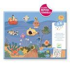 Djeco Sticker Sommer – Wiederverwendbares Kreativ-Sticker-Set