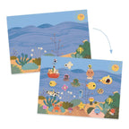 Djeco Sticker Sommer – Wiederverwendbares Kreativ-Sticker-Set