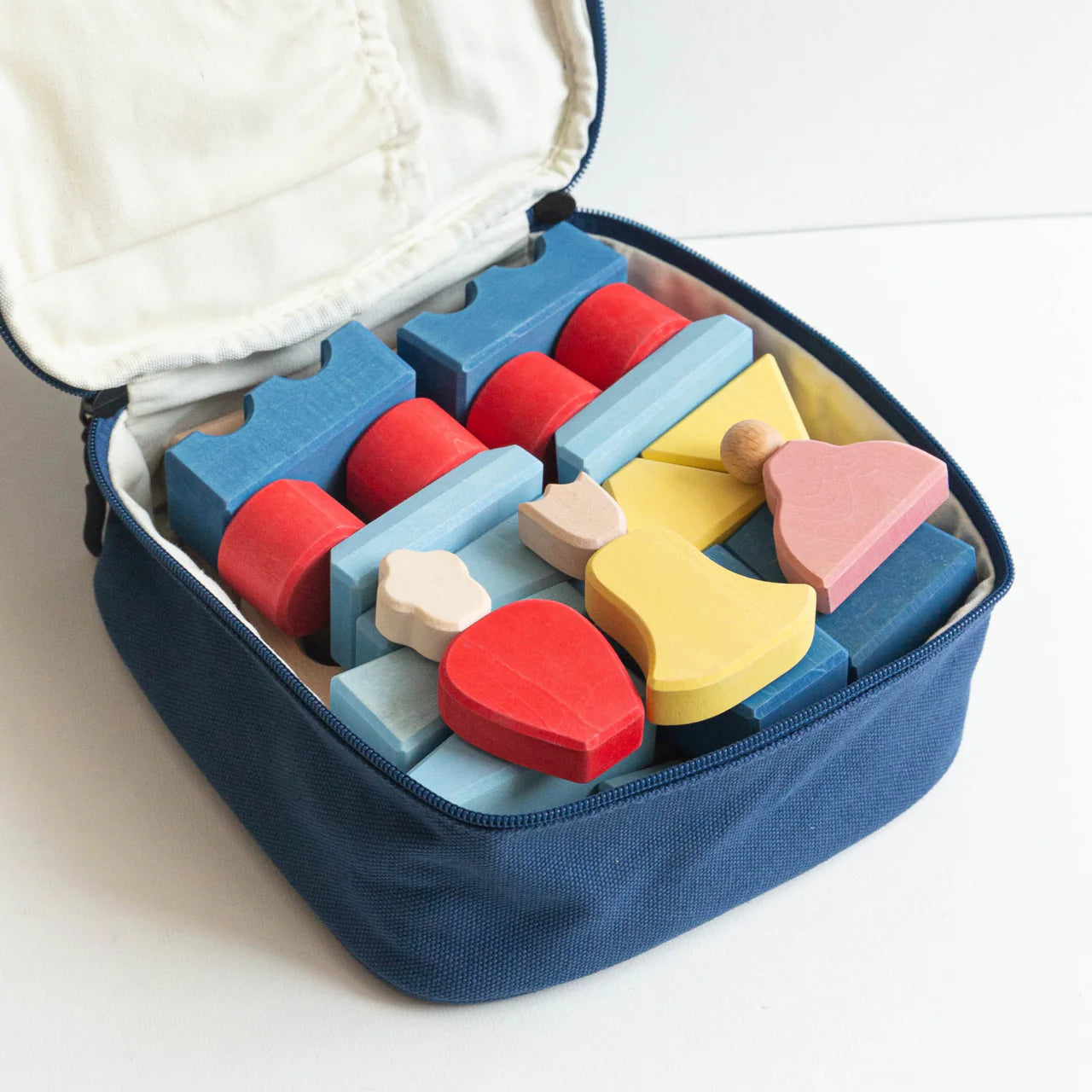 AVDAR Maxi Castle Wooden Building Blocks – 25 Pieces