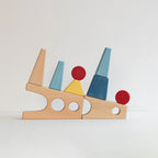 AVDAR Maxi Castle Wooden Building Blocks – 25 Pieces