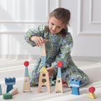 AVDAR Maxi Castle Wooden Building Blocks – 25 Pieces