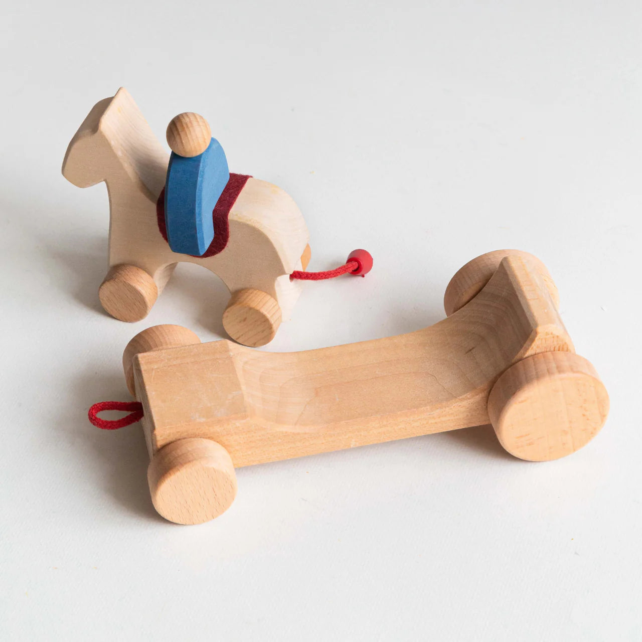 AVDAR Horse & Carriage Wooden Toy - 6 Pieces