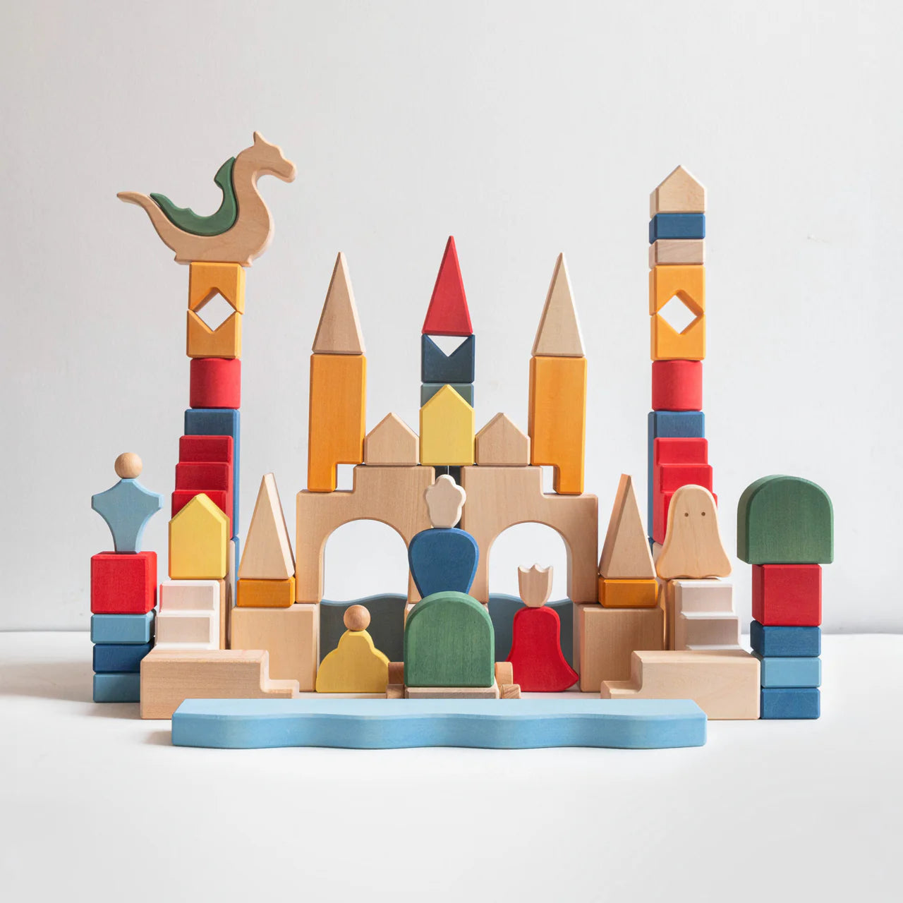 AVDAR Kingdom Wooden Building Blocks – 75 Pieces