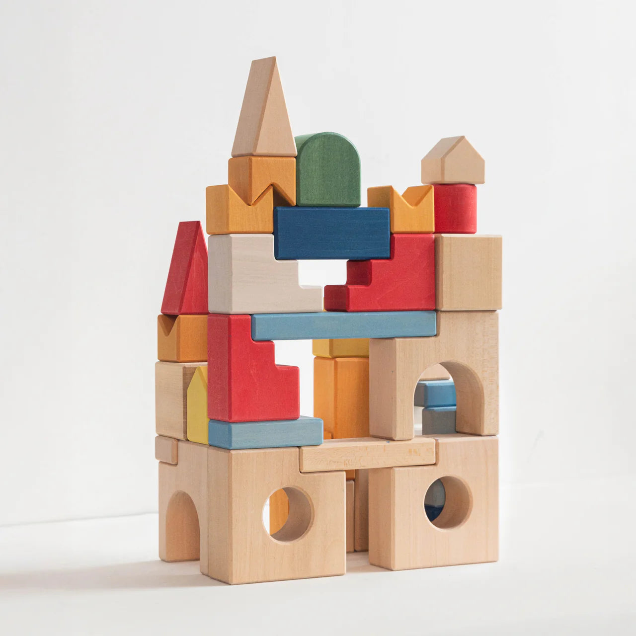 AVDAR Kingdom Wooden Building Blocks – 75 Pieces