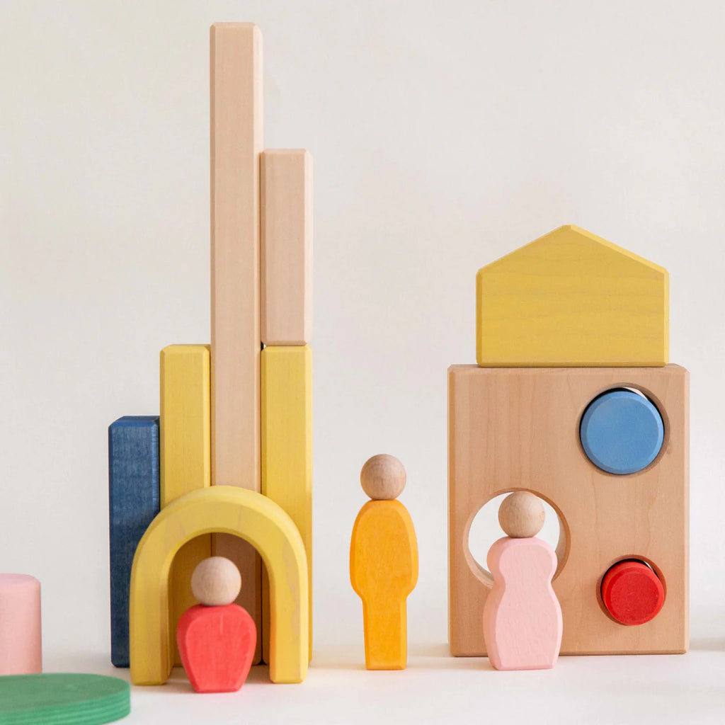 AVDAR Toys-Metropolis积木套装-52块木制积木