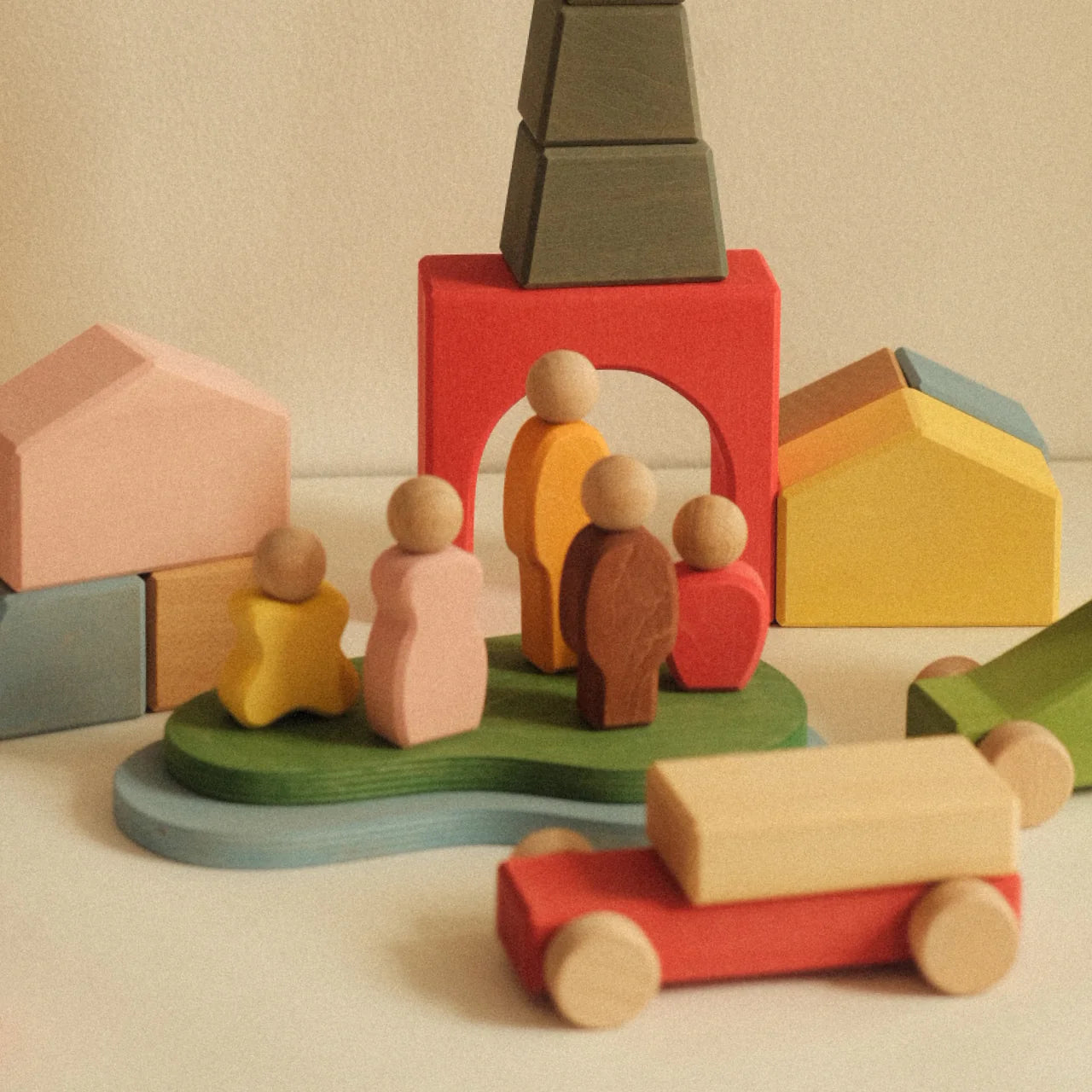 AVDAR Toys-Metropolis积木套装-52块木制积木
