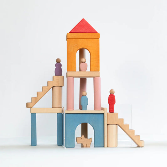 AVDAR Multi Floor Holzbausteine – 43-teilig