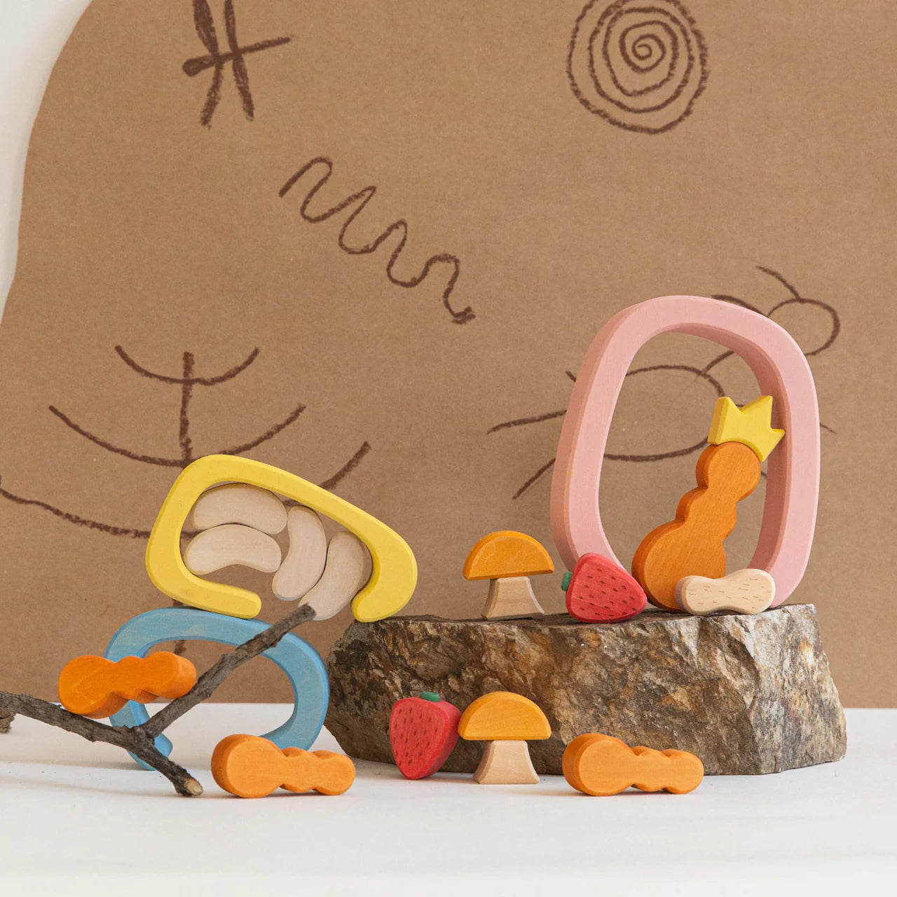 AVDAR Ant House Wooden Building Blocks - 49 pieces