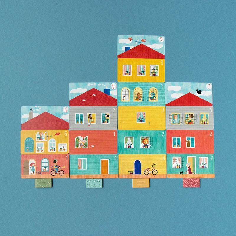 Londji Home, Sweet Home! – Mathe-Kartenspiel zum Häuserbauen ab 7 Jahren