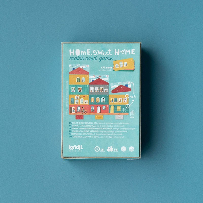 Londji Home, Sweet Home! – Mathe-Kartenspiel zum Häuserbauen ab 7 Jahren