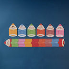 Londji My Colours – 7 beidseitige Farbstift-Puzzles ab 2 Jahren