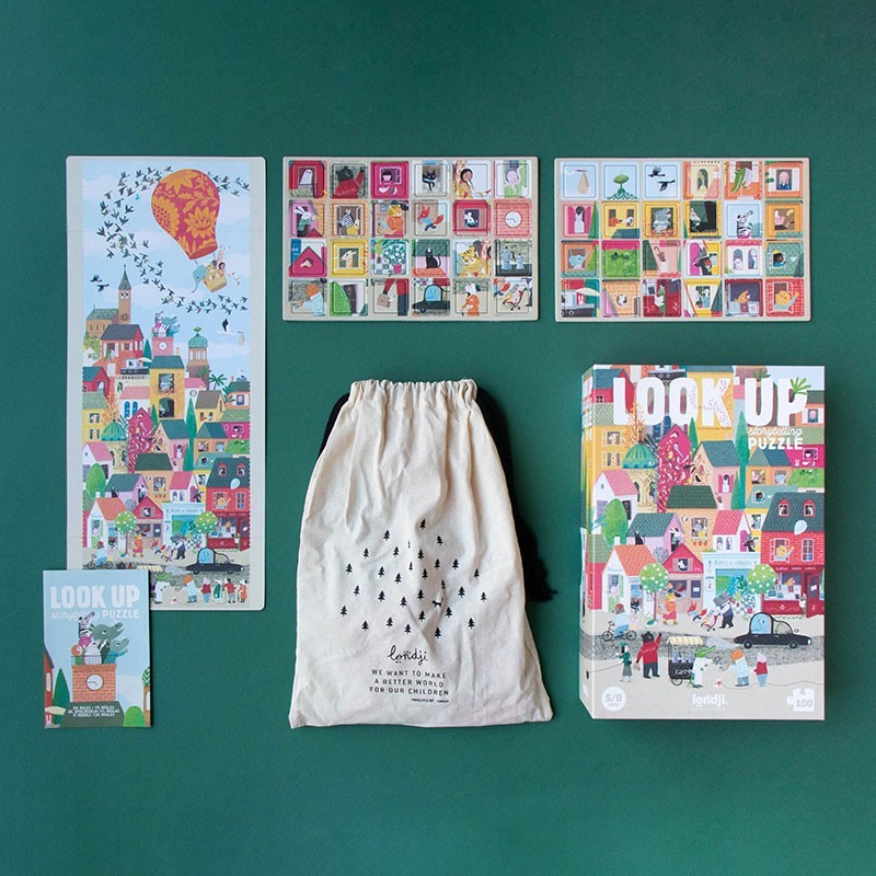 Londji Look Up! – Wimmel-Puzzle mit 100 Teilen und Suchspiel