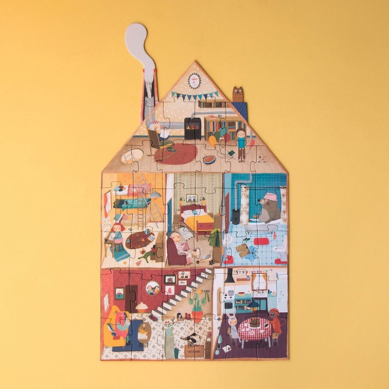 Londji Welcome to My Home – Wendepuzzle mit 36 Teilen