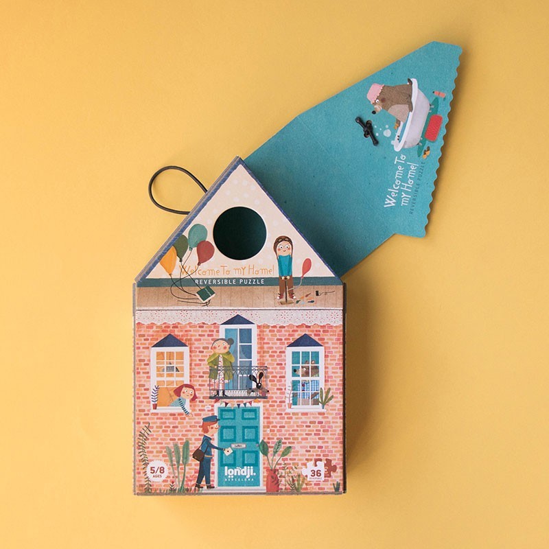 Londji Welcome to My Home – Wendepuzzle mit 36 Teilen