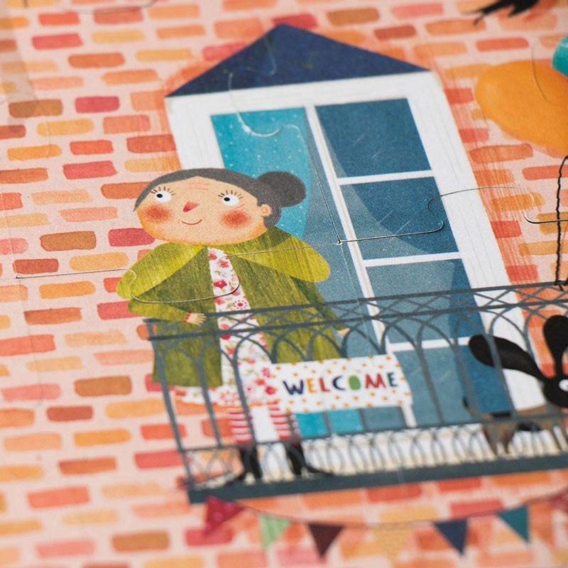 Londji Welcome to My Home – Wendepuzzle mit 36 Teilen