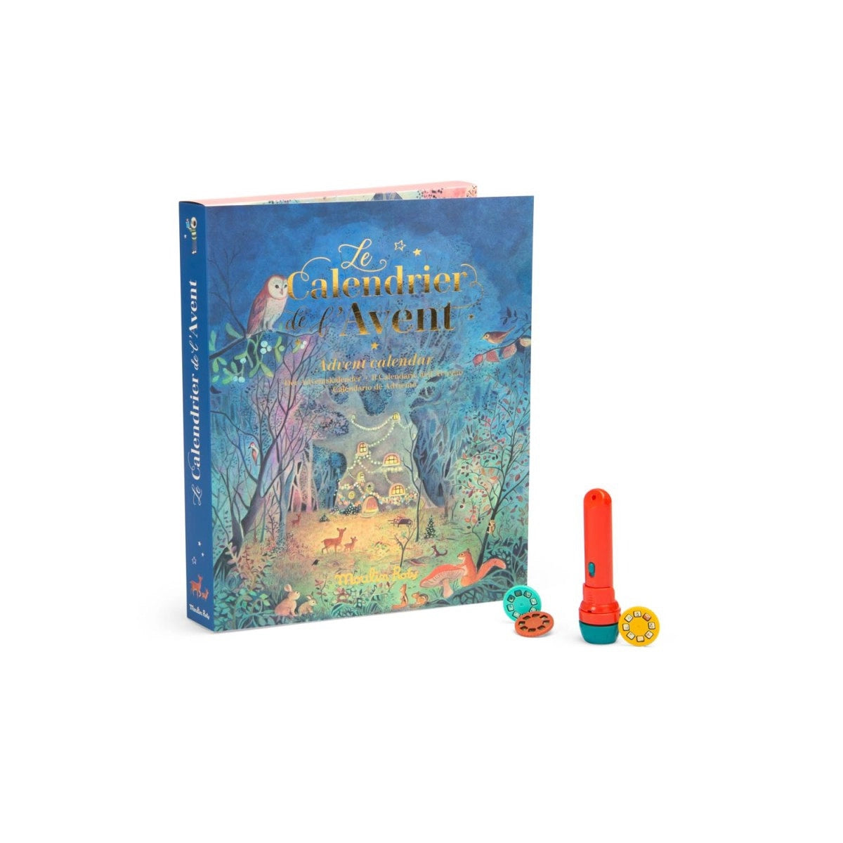 Moulin Roty La Grande Famille – Adventskalender mit Geschichtenprojektor