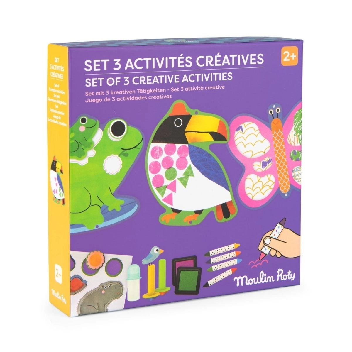 Moulin Roty Les Toupitis Kreativ-Set – 3 kreative Aktivitäten ab 3 Jahren