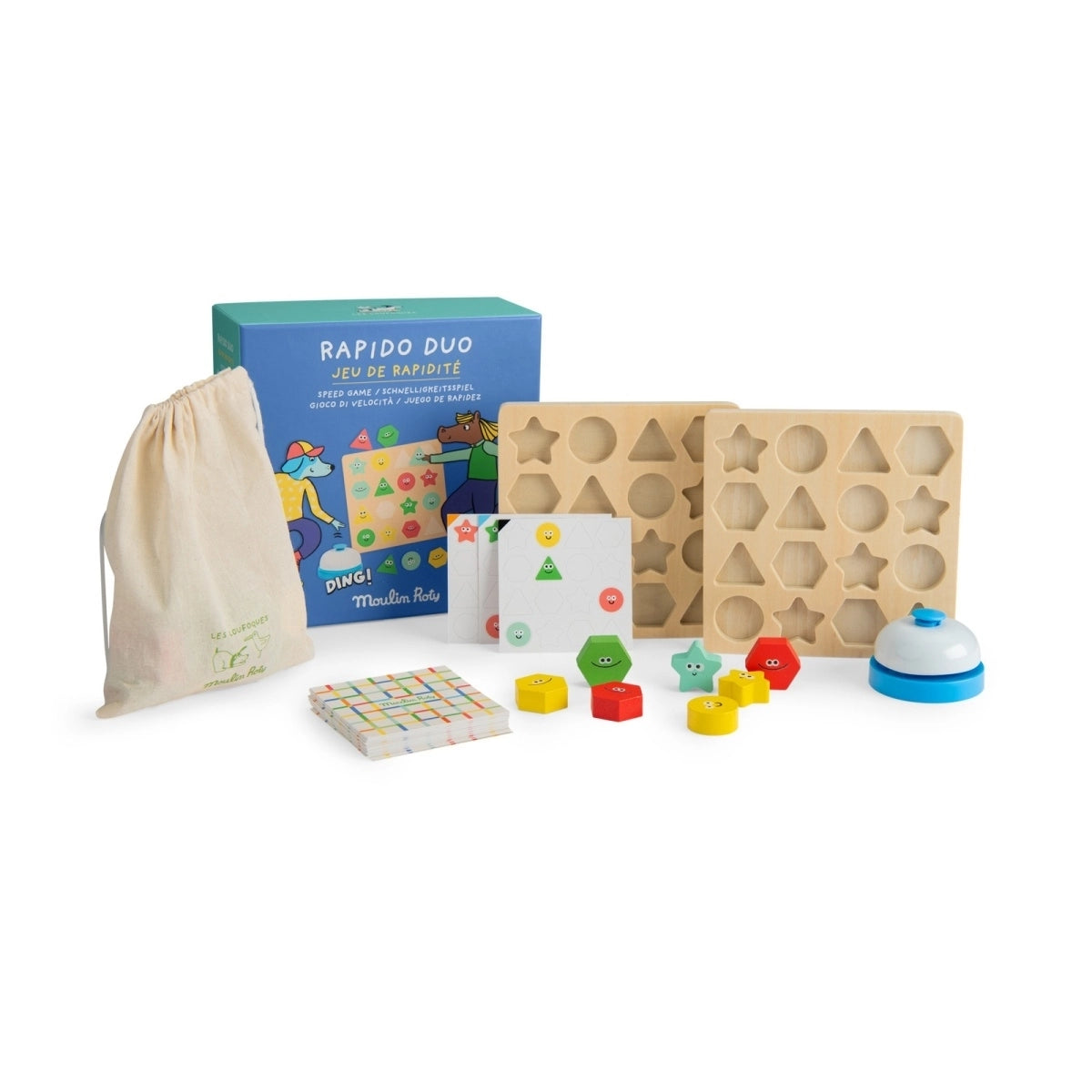 Moulin Roty Les Loufoques Rapido Duo – Schnelligkeitsspiel für 2 Spieler
