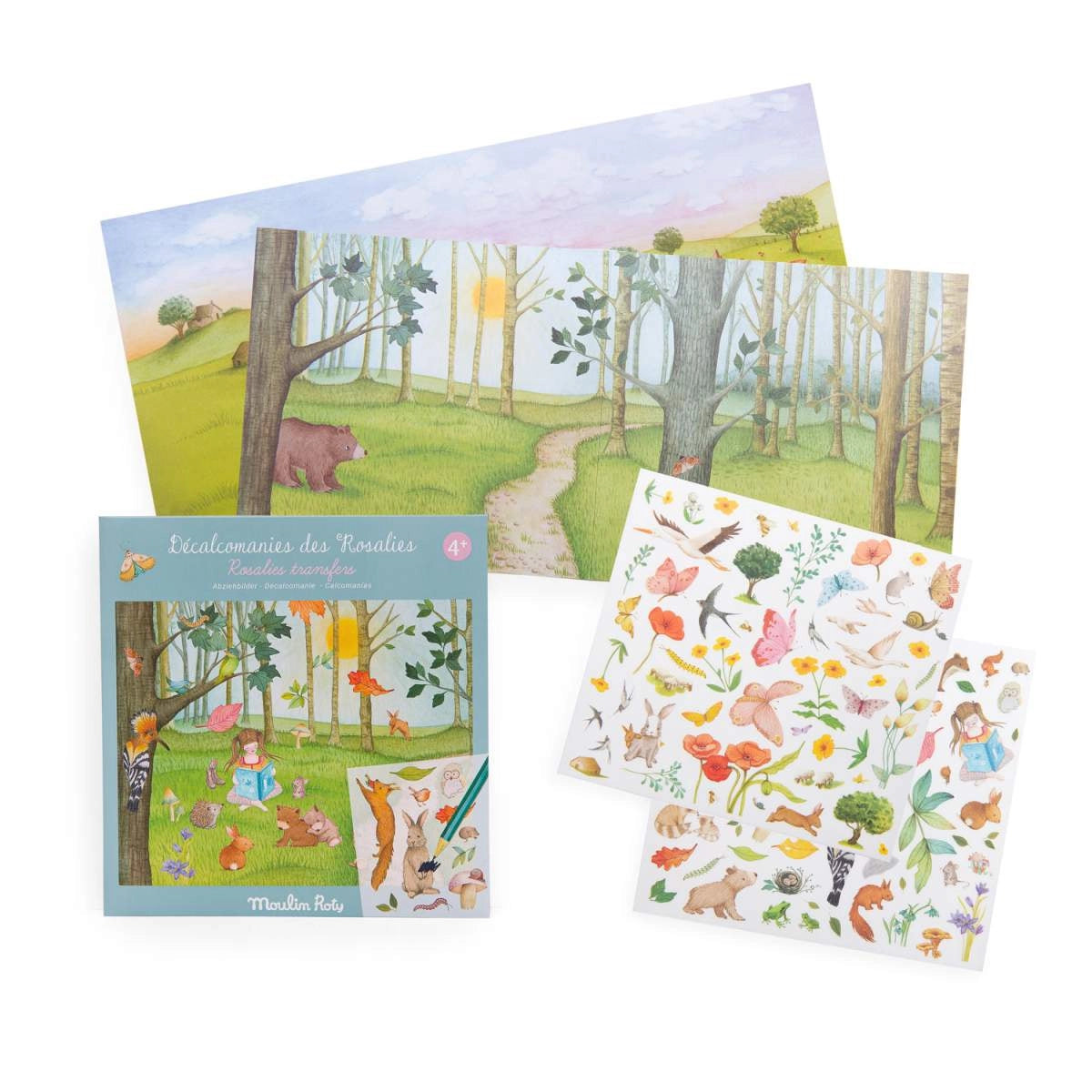 Moulin Roty Les Rosalies – Rubbelbilder Transfer-Sticker