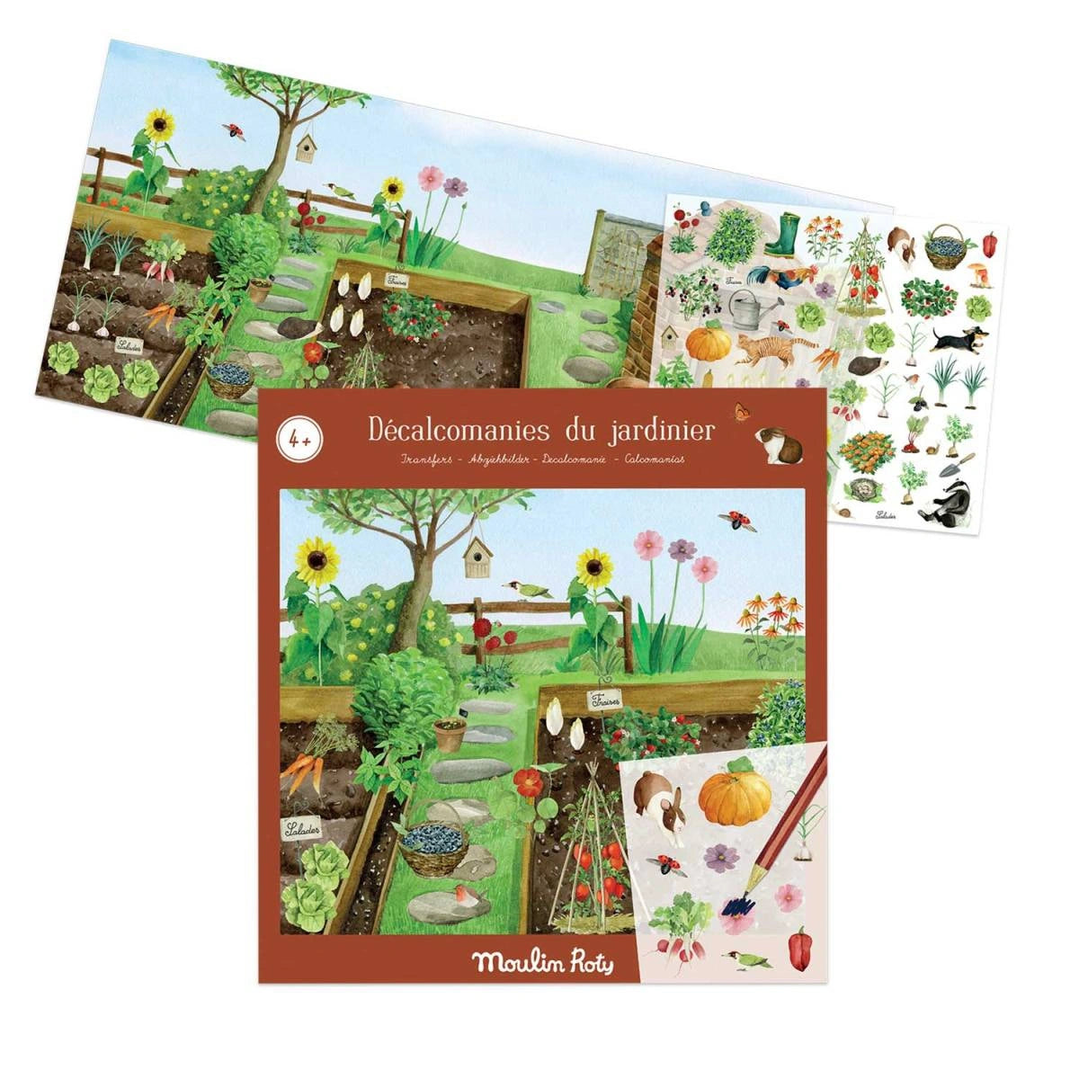 Moulin Roty Rubbelbilder Der Gärtner – Kreative Gartenbilder