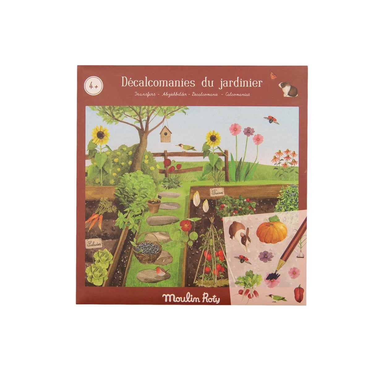 Moulin Roty Rubbelbilder Der Gärtner – Kreative Gartenbilder