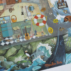 Moulin Roty Großer Leuchtturm – Rubbelbilder Kreativset