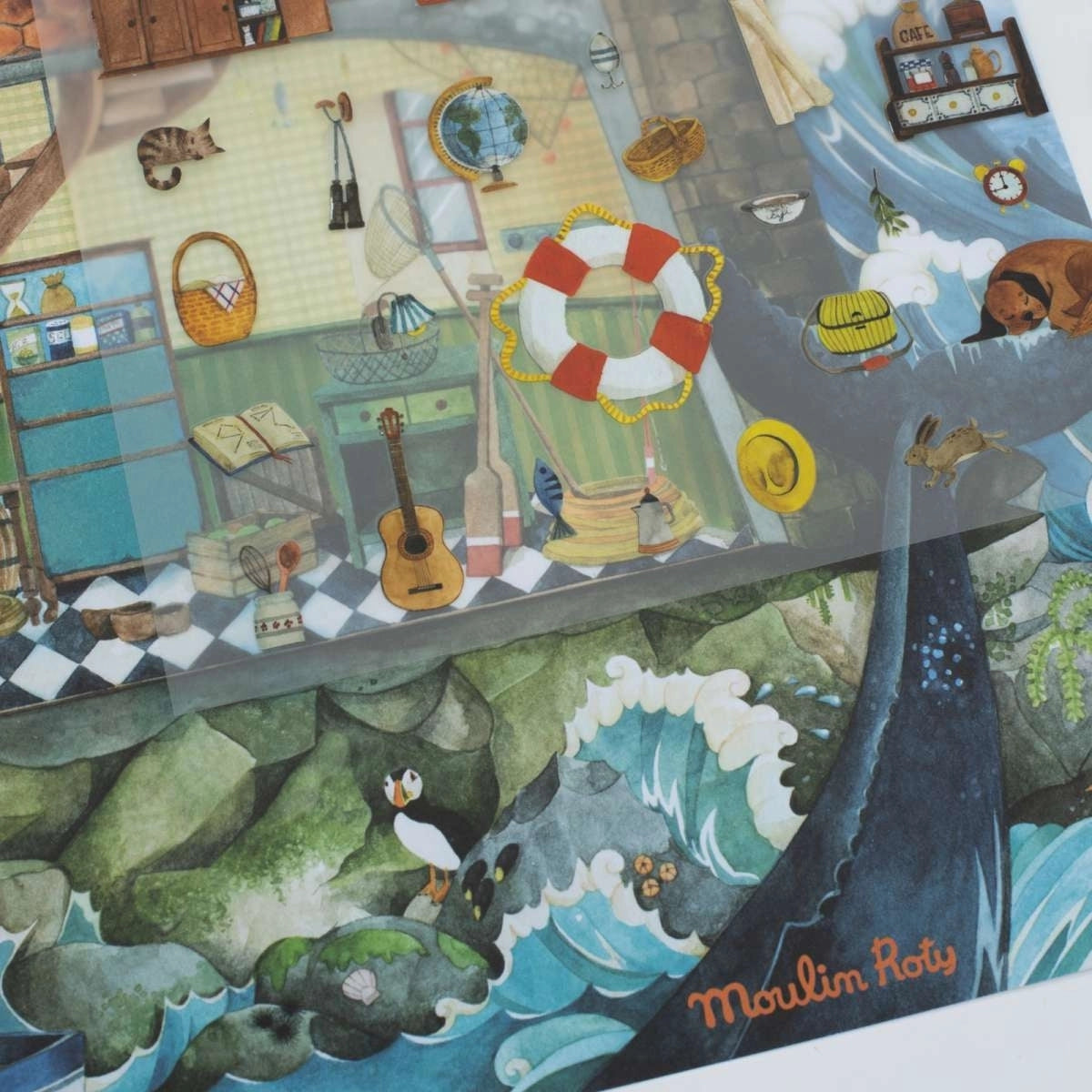 Moulin Roty Großer Leuchtturm – Rubbelbilder Kreativset