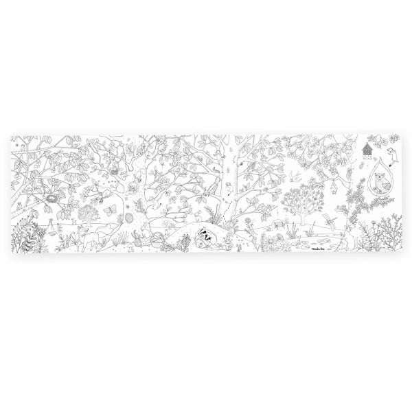 Moulin Roty XXL-Ausmalposter Le Botaniste – Riesiges Naturposter 150 × 45 cm