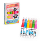 Moulin Roty Les Schmouks 6 Multi-Surface-Stifte – Abwischbare Stifte für Kinder