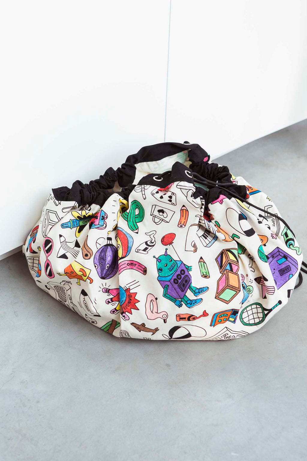 Play&Go OMY Paris Spielzeugsack – Große Spielmatte & Aufbewahrung