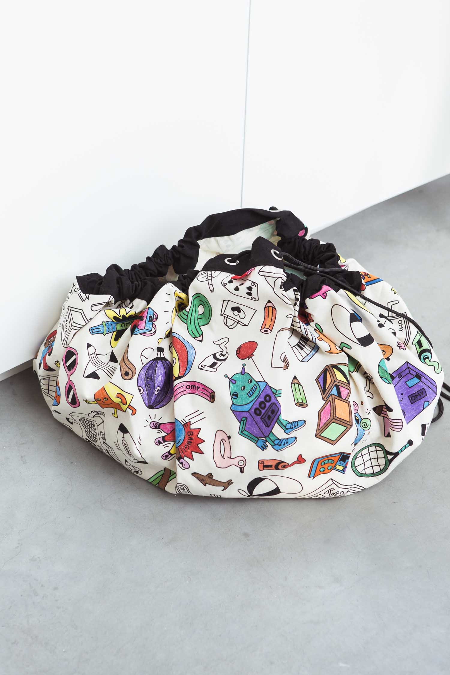 Play&Go OMY Paris Spielzeugsack – Große Spielmatte & Aufbewahrung