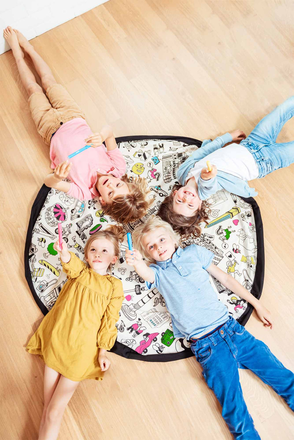 Play&Go OMY Paris Spielzeugsack – Große Spielmatte & Aufbewahrung
