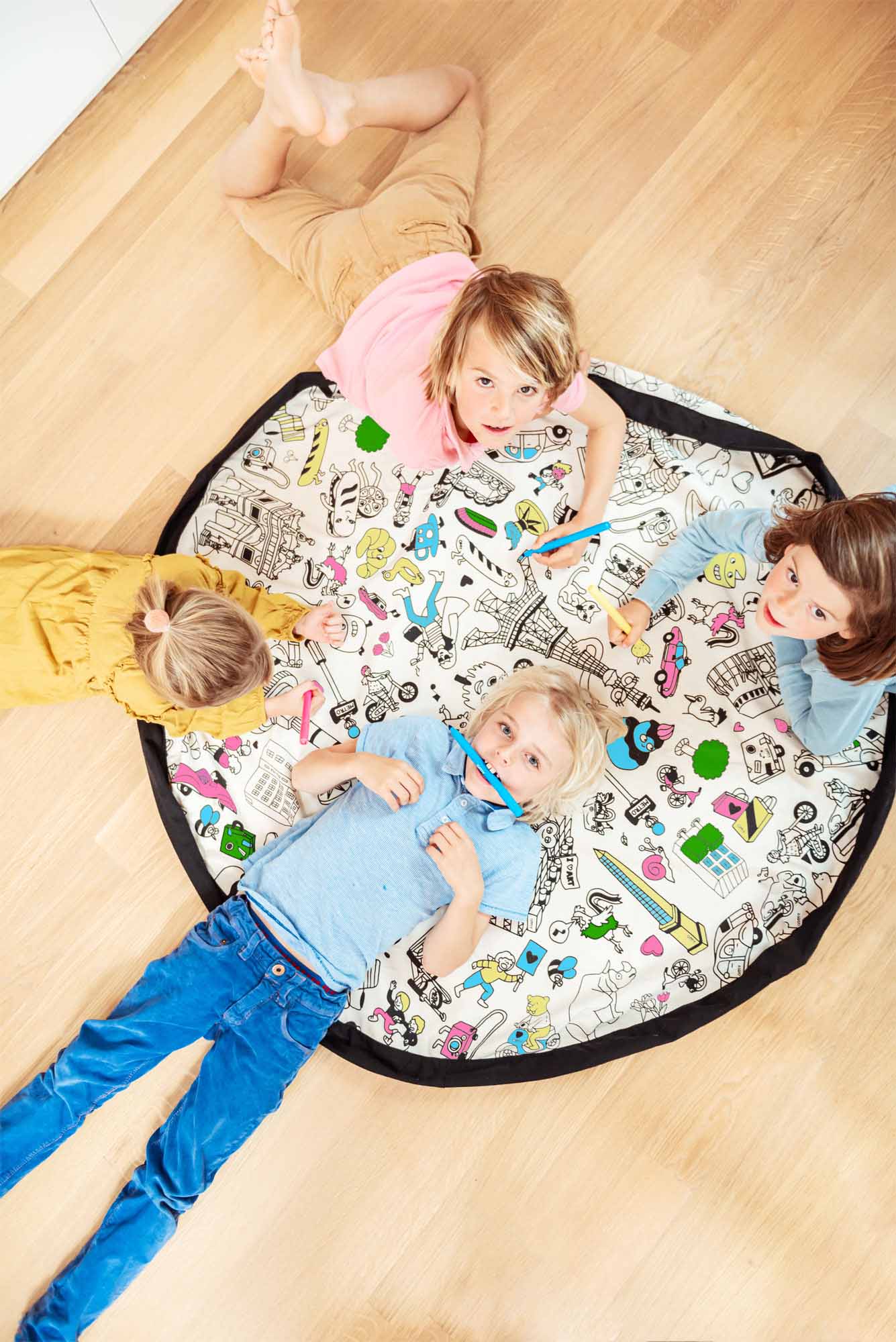 Play&Go OMY Paris Spielzeugsack – Große Spielmatte & Aufbewahrung