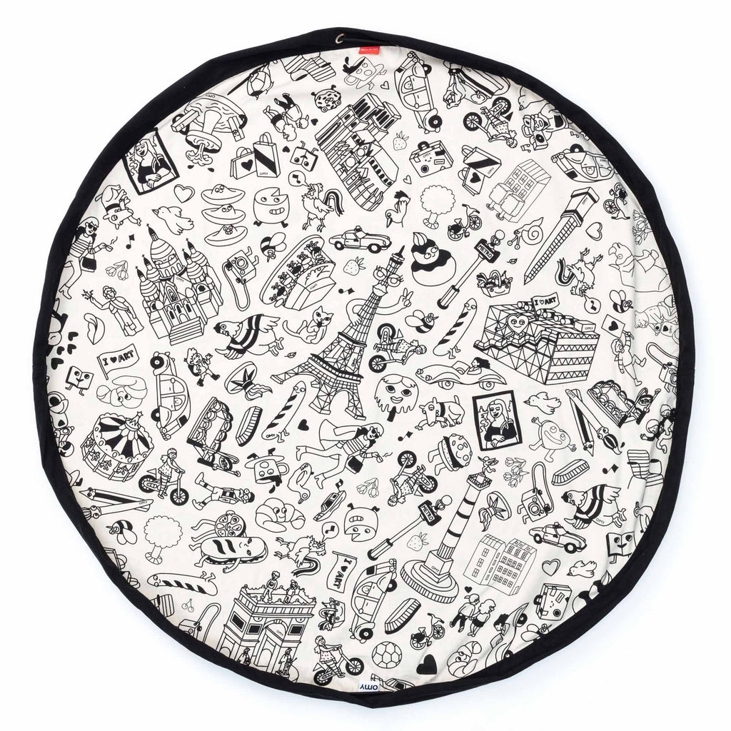 Play&Go OMY Paris Spielzeugsack – Große Spielmatte & Aufbewahrung