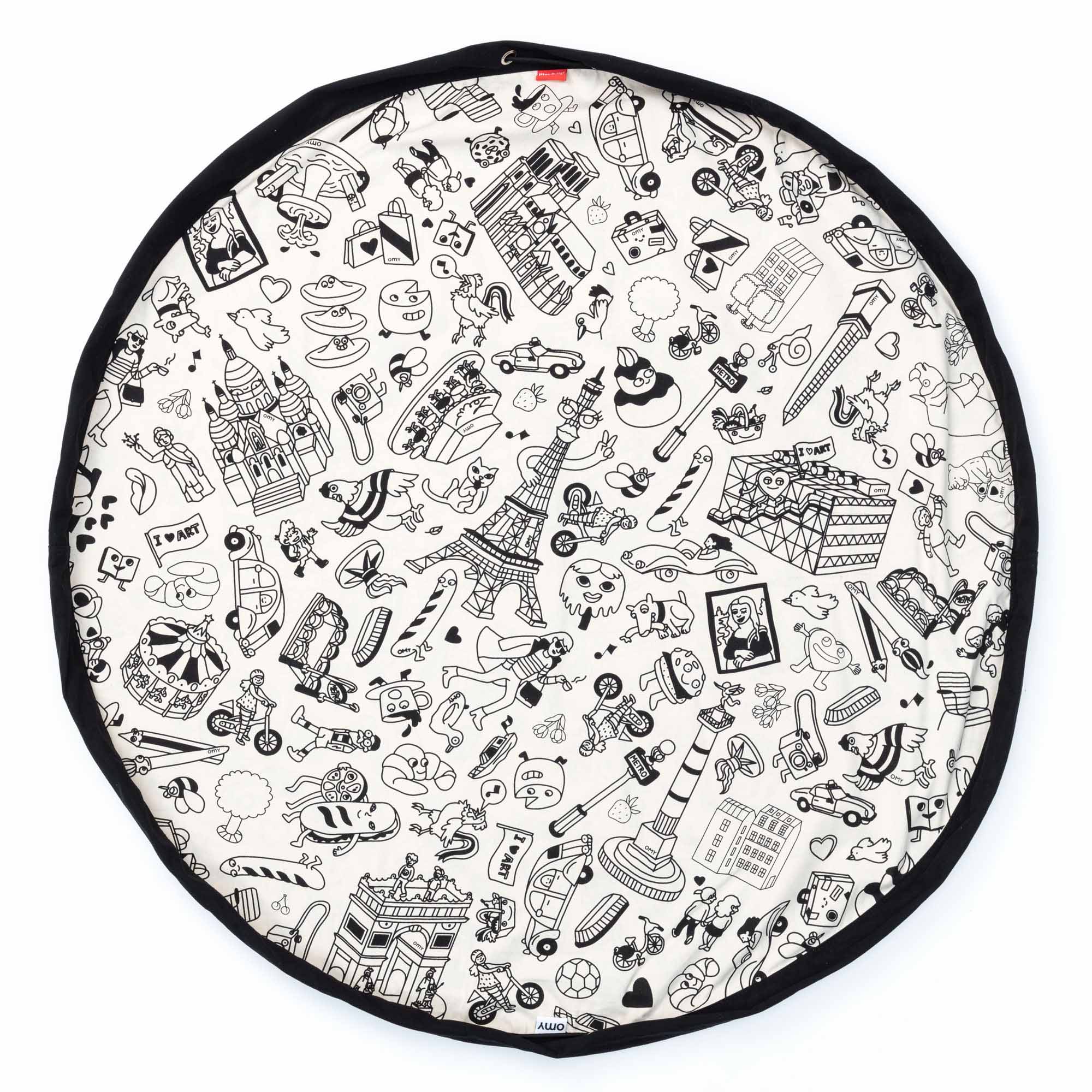 Play&Go OMY Paris Spielzeugsack – Große Spielmatte & Aufbewahrung