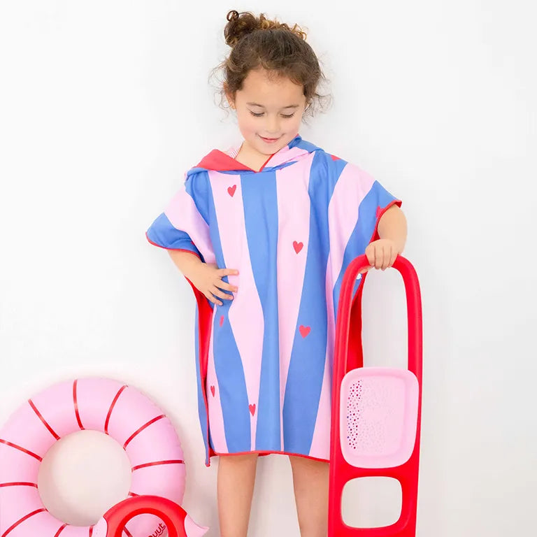 Quut Kinder Poncho – Schnelltrocknender Strandponcho für Sommer & Urlaub