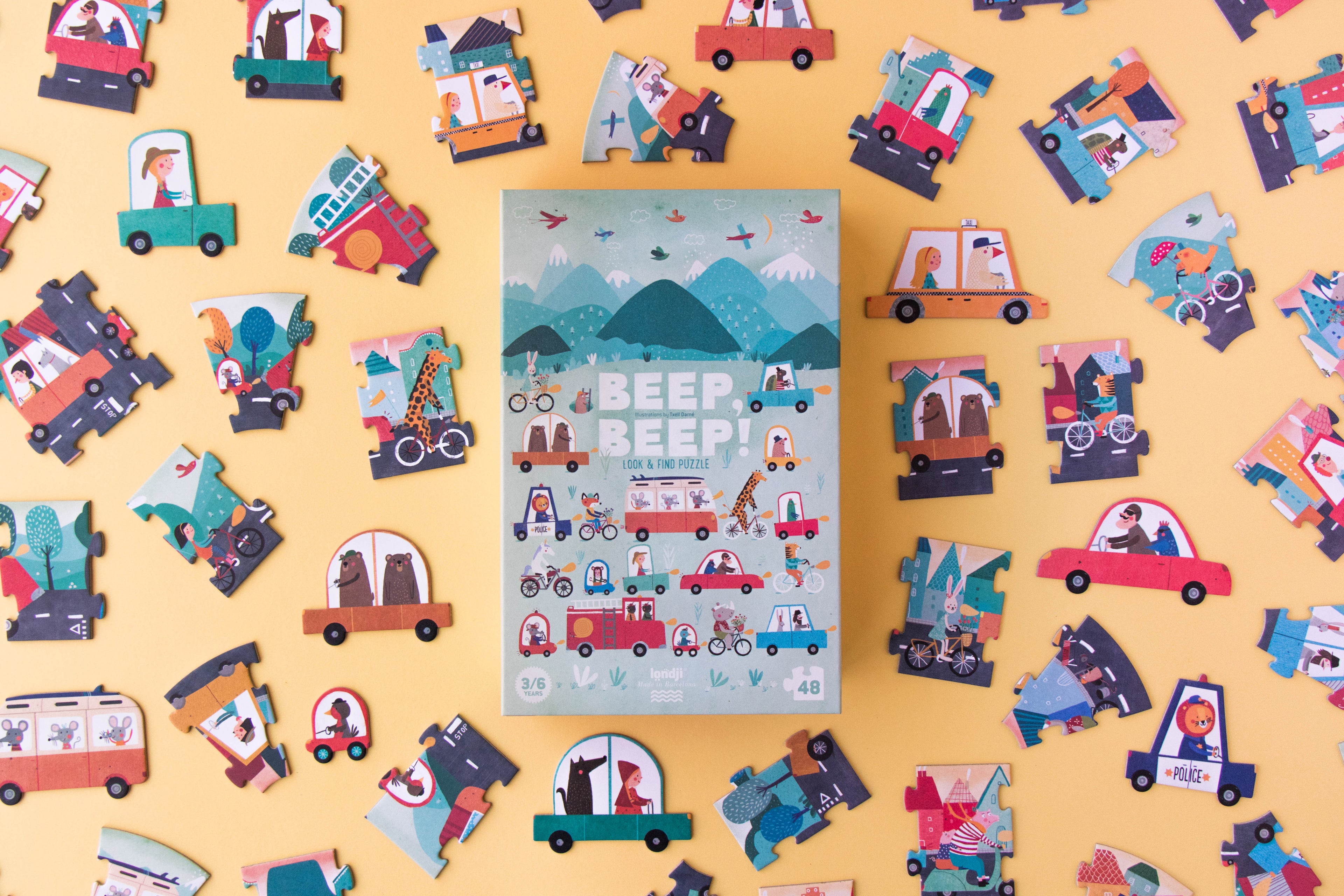 Londji Puzzle – Beep Beep! – 48 Teile
