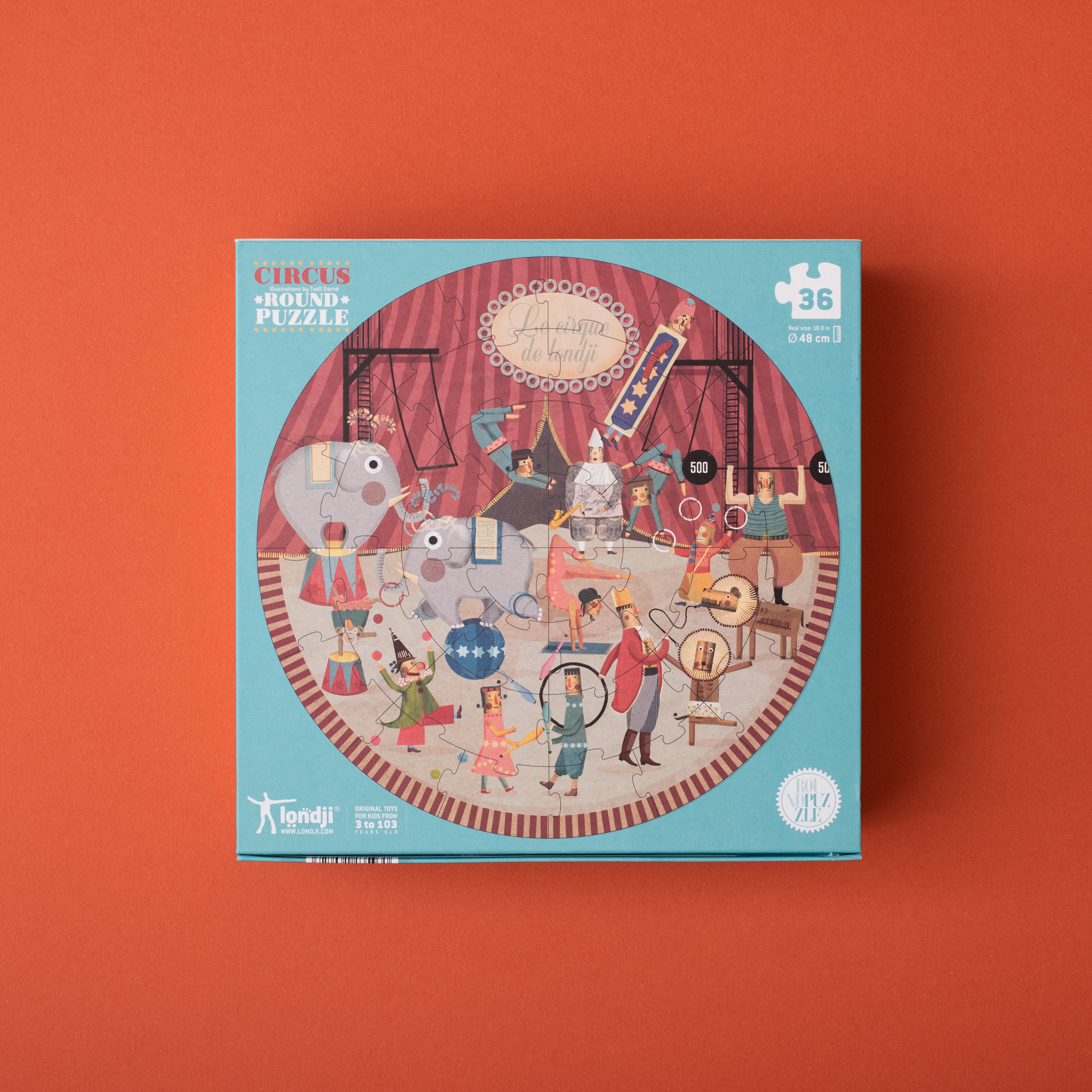 Londji Puzzle – Circus Round – 36 Teile