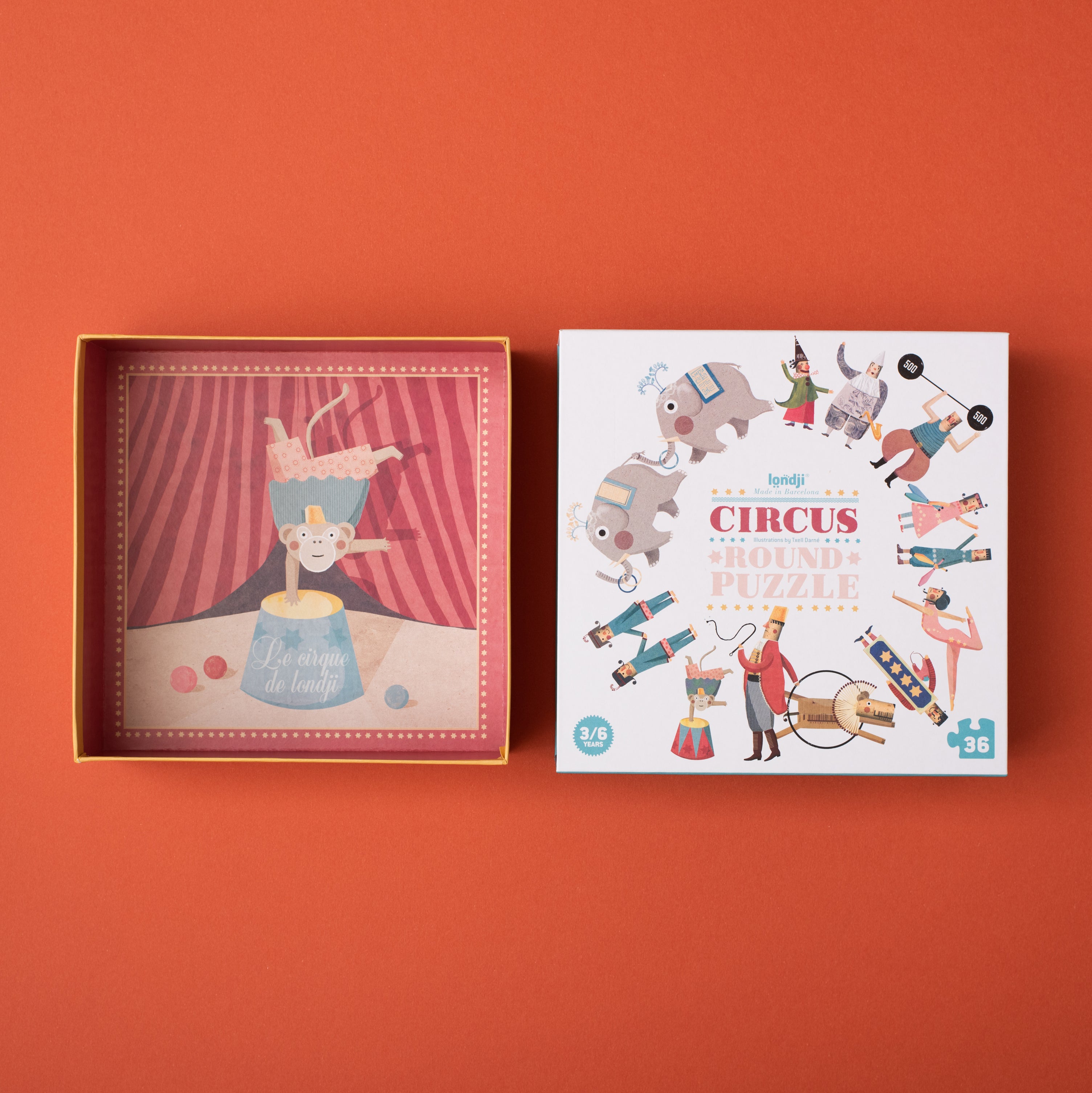 Londji Puzzle – Circus Round – 36 Teile