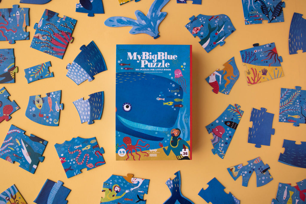 Londji Puzzle – My Big Blue – 36 Pieces