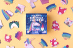 Londji Happy Birthday Unicorn Puzzle – Einhorn Puzzle ab 3 Jahren