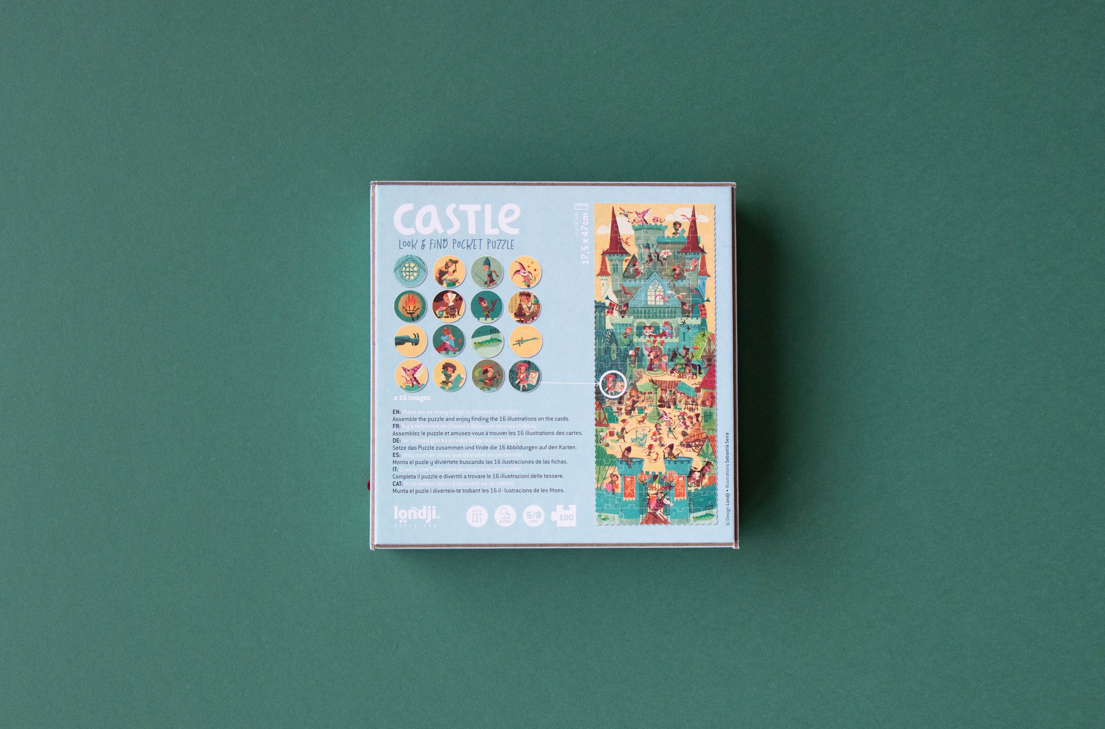 Londji Pocket Puzzle – Castle – 100 Pieces