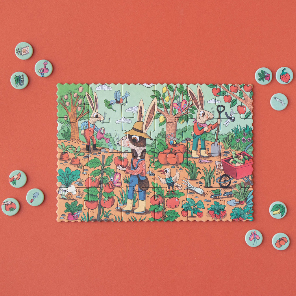 Londji Puzzle – Garden Tiny Puzzle – 24 Teile