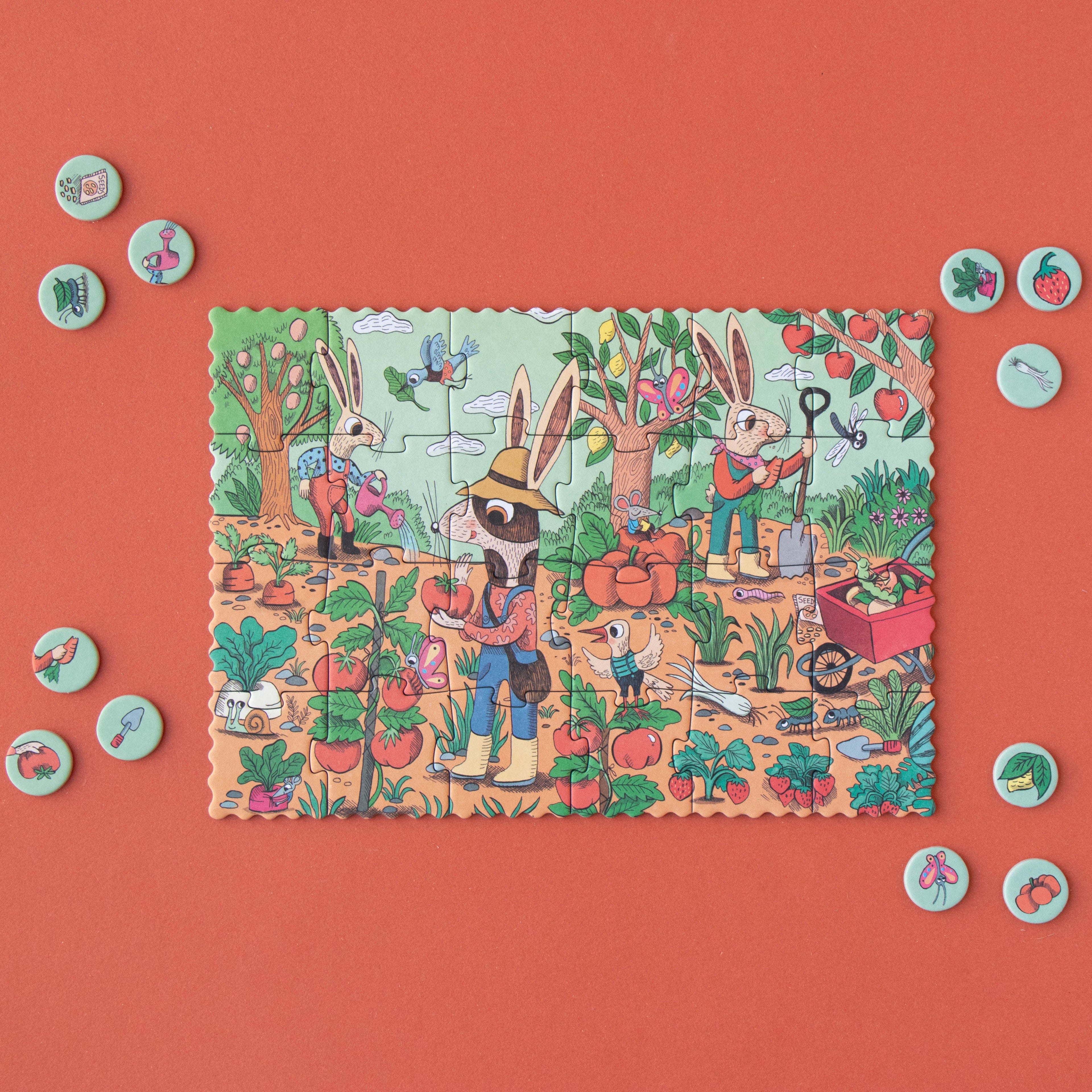 Londji Puzzle – Garden Tiny Puzzle – 24 Teile