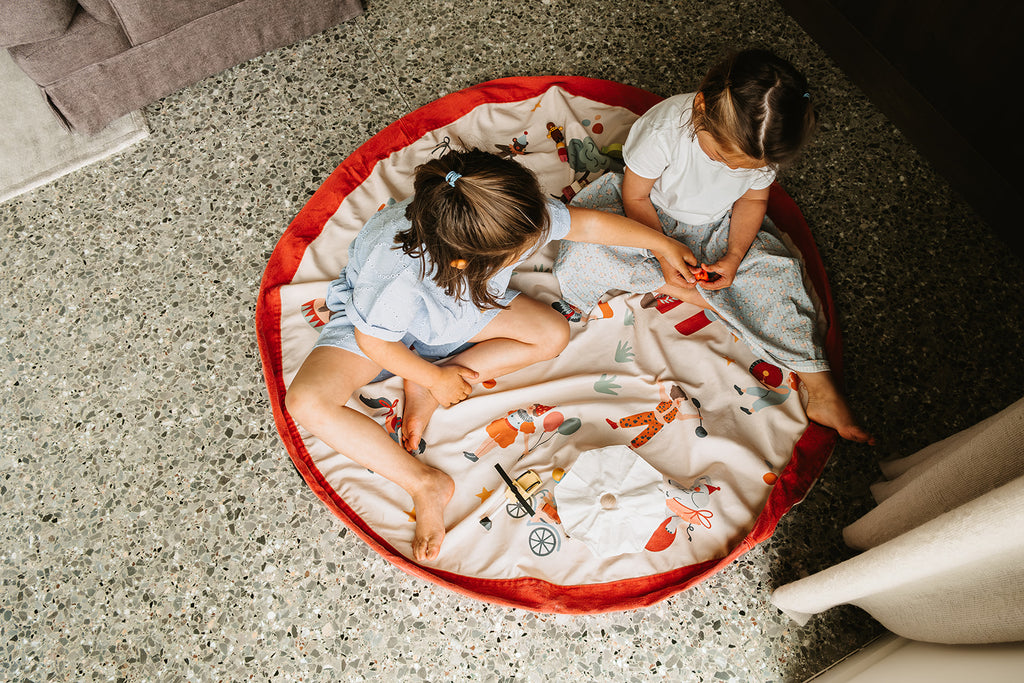 Play&Go Circus Spielzeugsack – Große 2-in-1 Spielmatte & Aufbewahrung