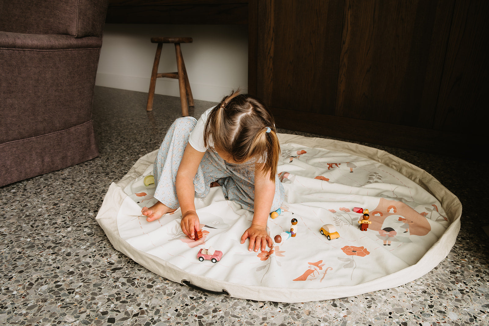 Play&Go Fairyworld Spielmatte – Praktische Spielzeug Aufbewahrung – Lunumi Kids