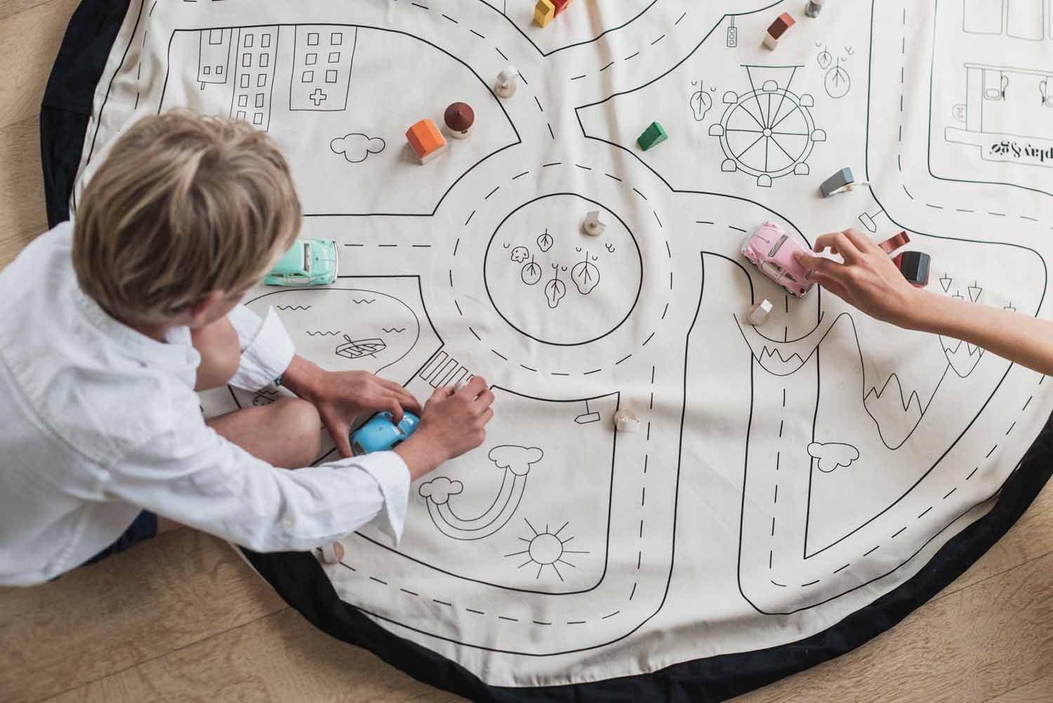 Play&Go Playville Spielzeugsack – Große Spielmatte & Aufbewahrung
